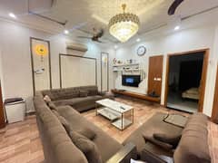 10 Marla Brand New top notched Fully Furnished portion available for 1 month, 2 month, 3 month or 6 months rent at a Very Prime Location of Tulip Block in Bahria Town Lahore