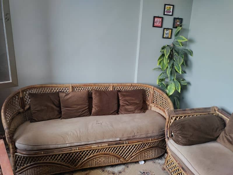 8 seater Cane sofa 3