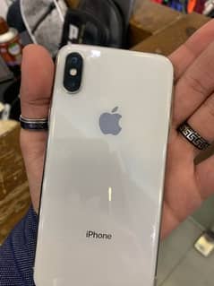 iPhone X all ok 256 gb white with box charge pta