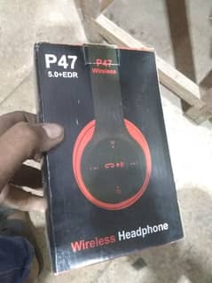 Brand new Headphones P47 2in1 option wire plus wireless selling