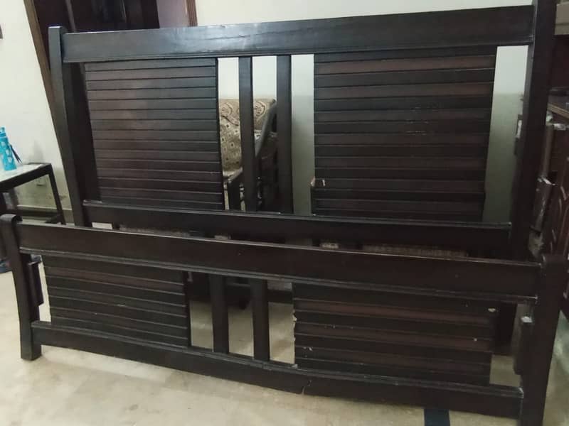 Wooden Double Bed (used) 10000/- 0