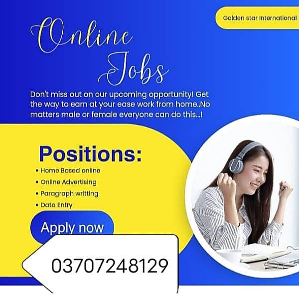 online jobs/full time/part time/simple typing jobs for boys and girls 0