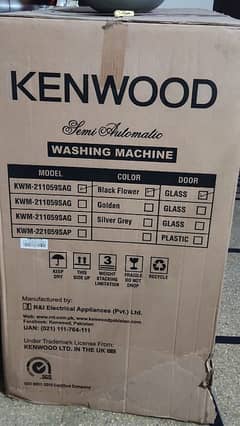 New Kenwood Washing Machine KWM 211059 SAG Twin Tub