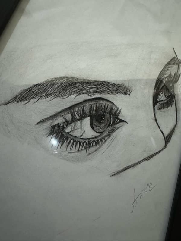 beautiful eye sketch 0