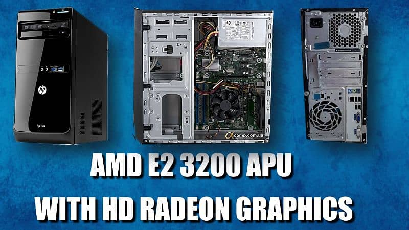 AMD E2 3200 APU Hp Pro Tower Pc with 5gb Ram ddr3 and 500 Gb HDD 1