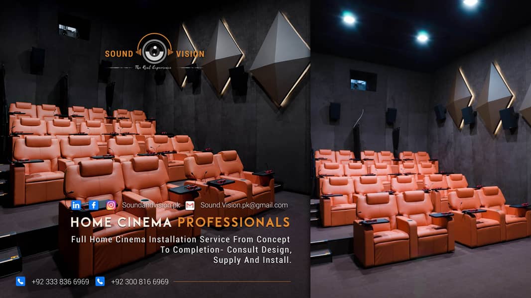 Complete Home Cinema Room Design|Build & Installation Services| 0