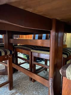 Dining table and 6 chairs