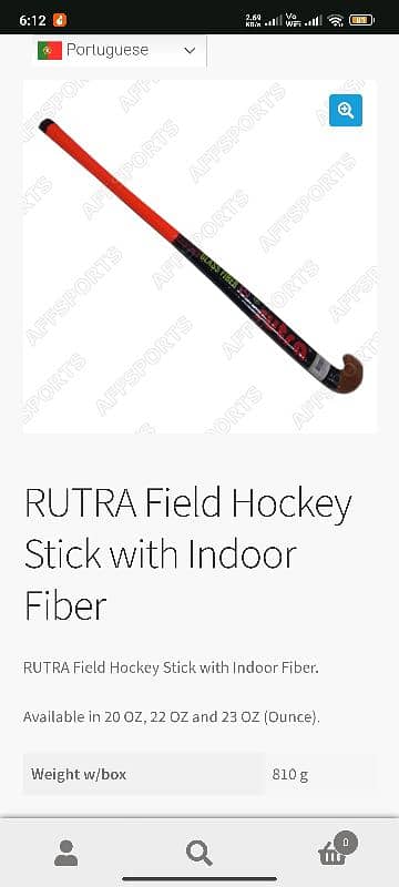 Vintage RUTRA Field Hockey Stick With Indoor Fiber 3