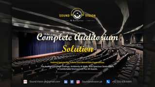 Complete Auditoriums and Arenas Installation Solution|