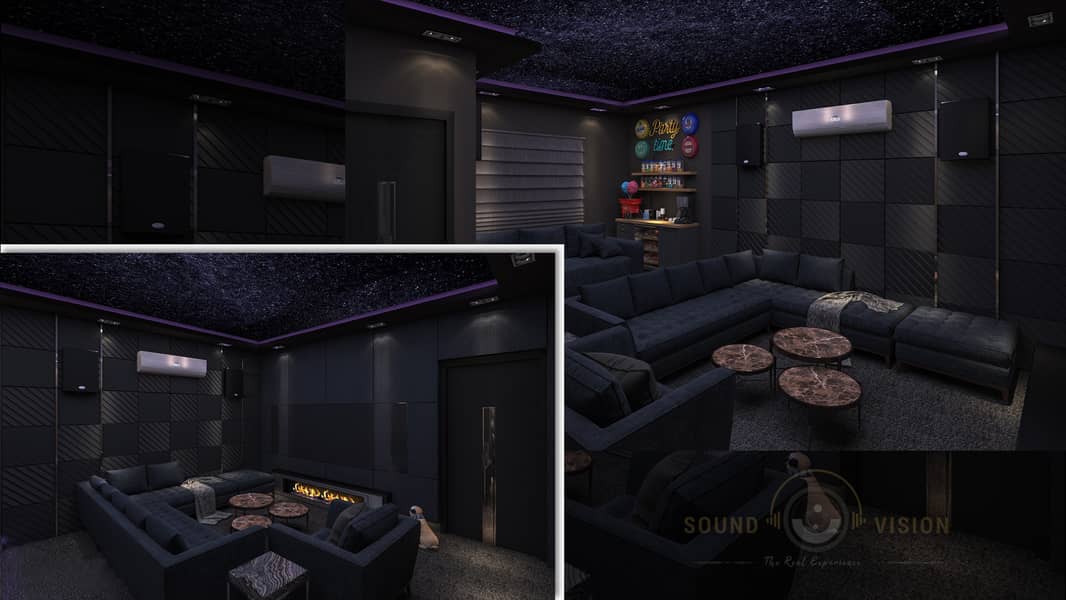 Luxury Home Theaters Design & Installation| Fiber Optic Star Light 1