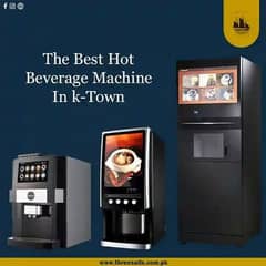 Fully automatic coffee & Tea vending machine for commercial use