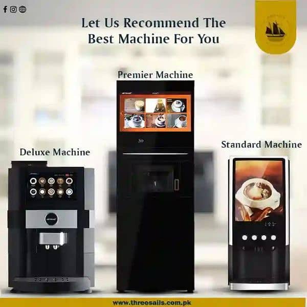 Fully automatic coffee & Tea vending machine for commercial use 1