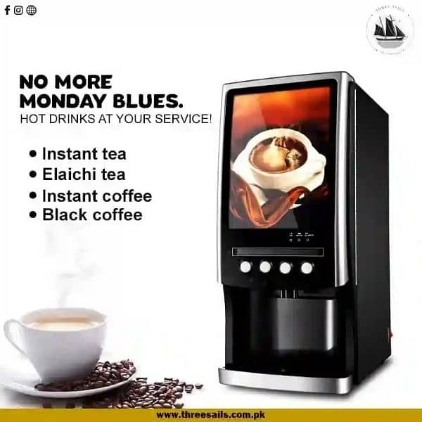 Fully automatic coffee & Tea vending machine for commercial use 11