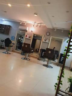 Running & fully furnished Salon business for sale with clients in DHA