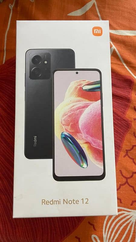 Redmi Note 12 Full new With Box and pin  with charger 3