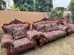 Chinioti solid sofa set 5 seater