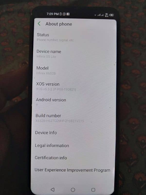 Infinix S5 Lite for Sell 8