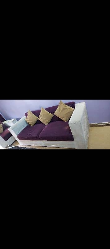 2 sofa sets. .  L. shape for lounge n 3+1+1+deewan is for drawing room 11