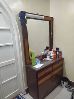 wooden  dressing table