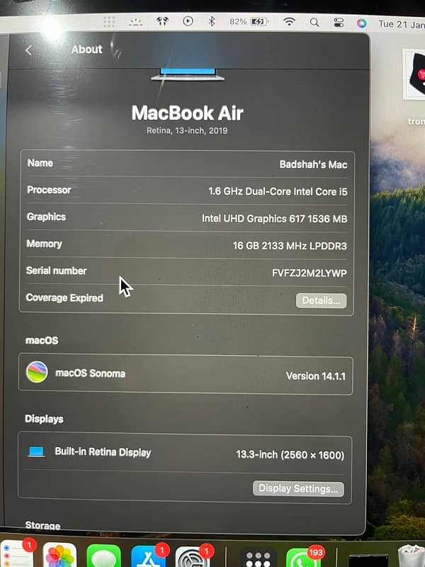 Macbook air 16/1TB 2019 4