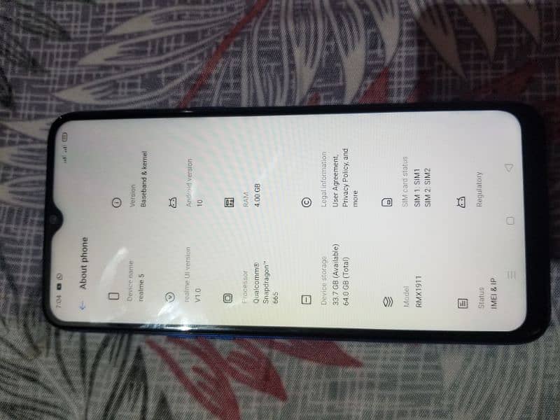 Realme 5 with box 5