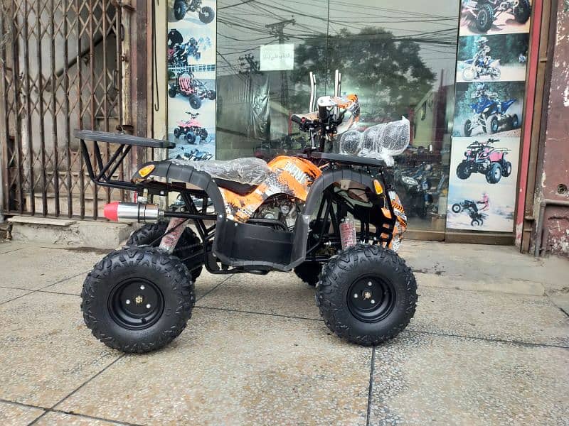 Double Disk Breaks 125cc Hunter Jeep Atv Quad Bike Delivery In All Pak 1