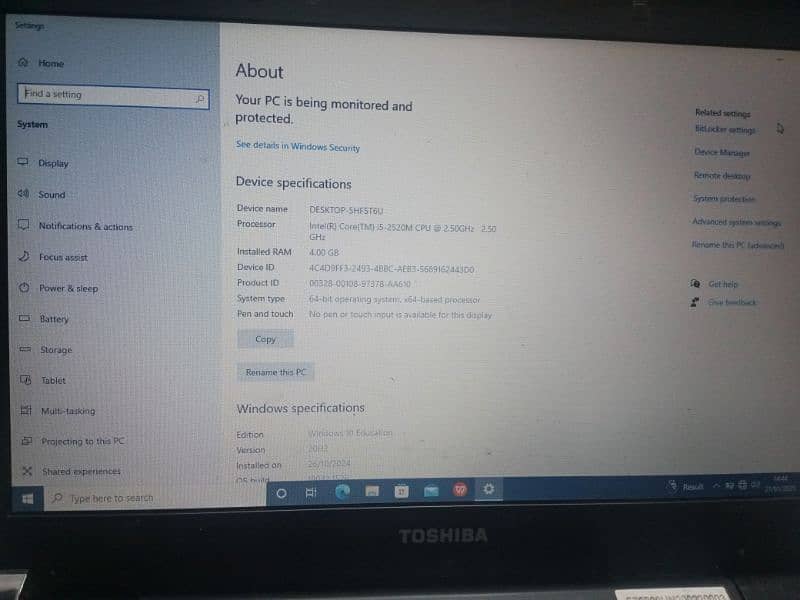 Toshiba dynabook core i5 2nd generation Laptop 1