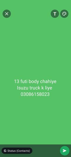 Isuzu traly chahiye