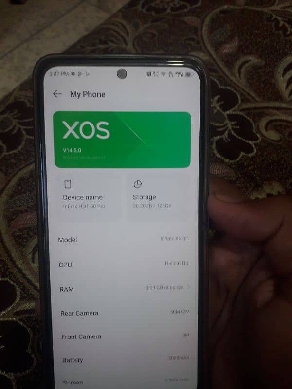 infinix hot 50 pro 8 128 (+923010140724) 1