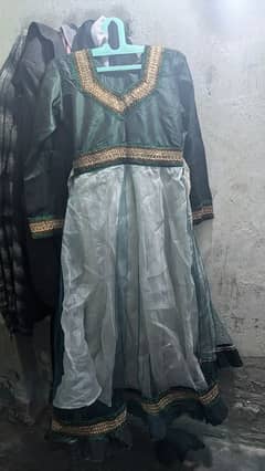 GREEN LONG FROCK