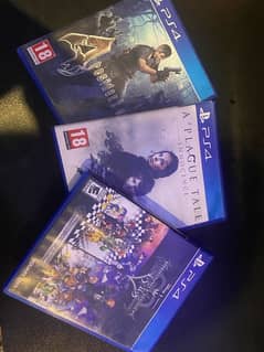 resident evil 4, Plague tale innocence and kingdom hearts 1.5 & 2.5