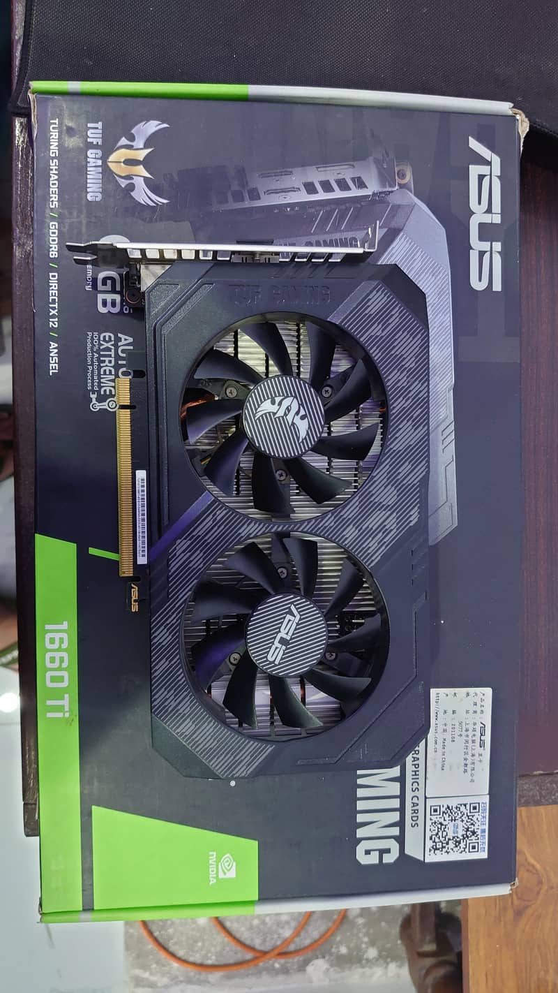 Asus Tuf 1660 ti 6gb 10/10 9