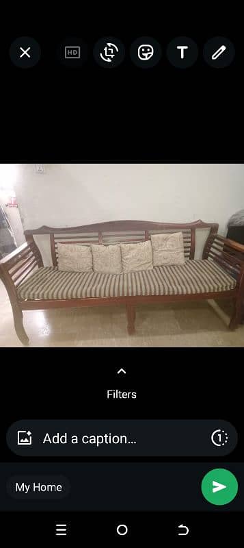 wooden sofa 7 seater 1