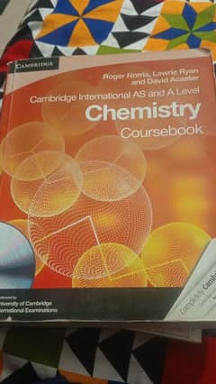 Chemistry course book by Cambridge international AS and A Level