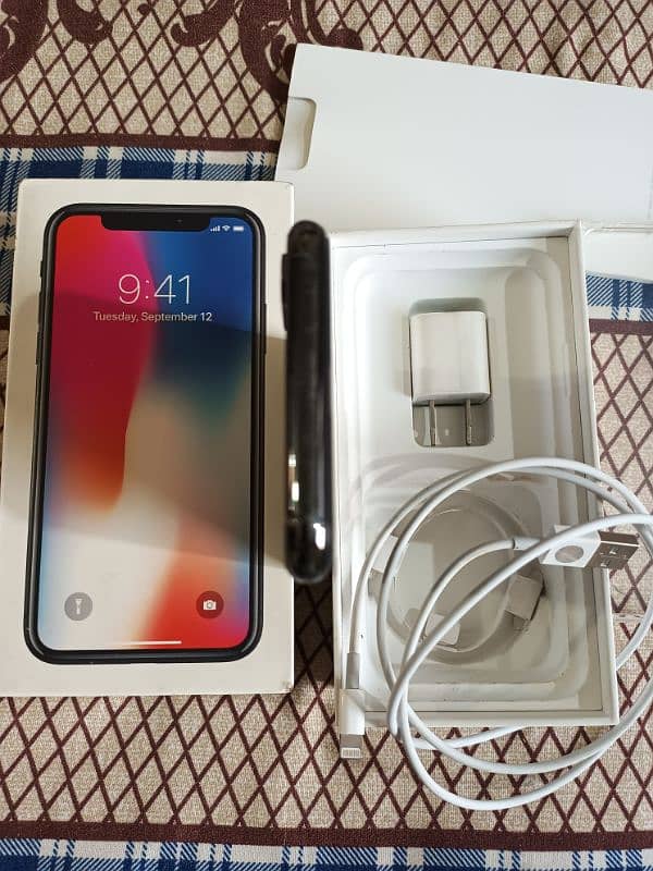 iPhone X PTA official Approved 64gb 5