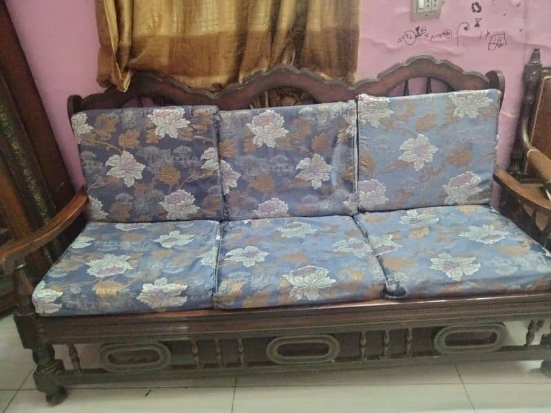 high quality wooden sofa set with table without  sofa mattress 2