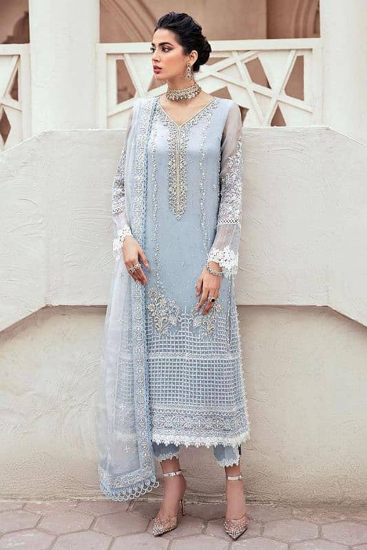 Mushq Heavy Adda Work Organza suit 0