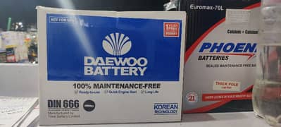 Daewoo battery  maitenance_Free