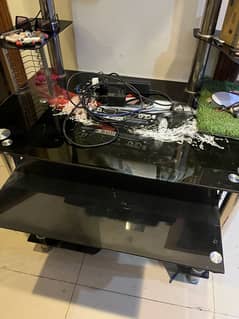 computer table glass