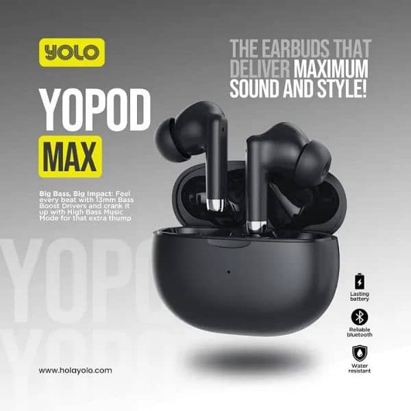 yolo yopod max wireless earbuds 0