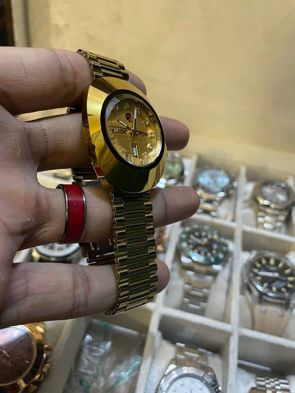 rado diastar automatic watch golden 2