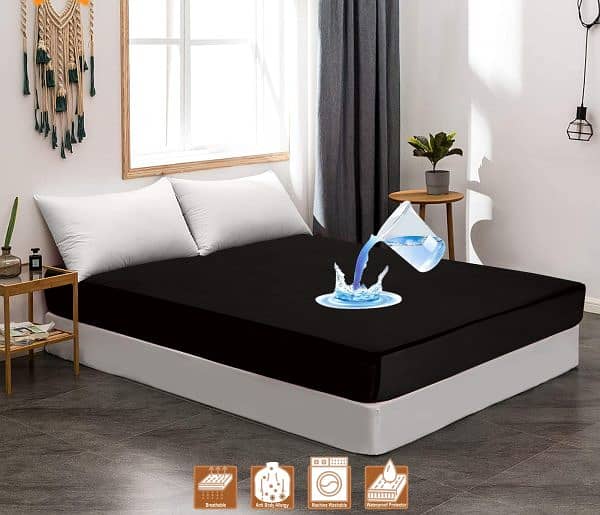 100% Waterproof Mattress Protector Cover – Durable Polish Fabric 0