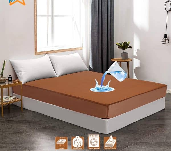 100% Waterproof Mattress Protector Cover – Durable Polish Fabric 6