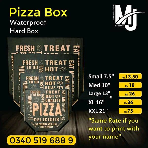 Pizza box/Burger Box/Fries box/delivery box/Paper Bag 0