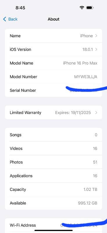 iPhone 16 Pro Max 1Tb 1024 Mb 4