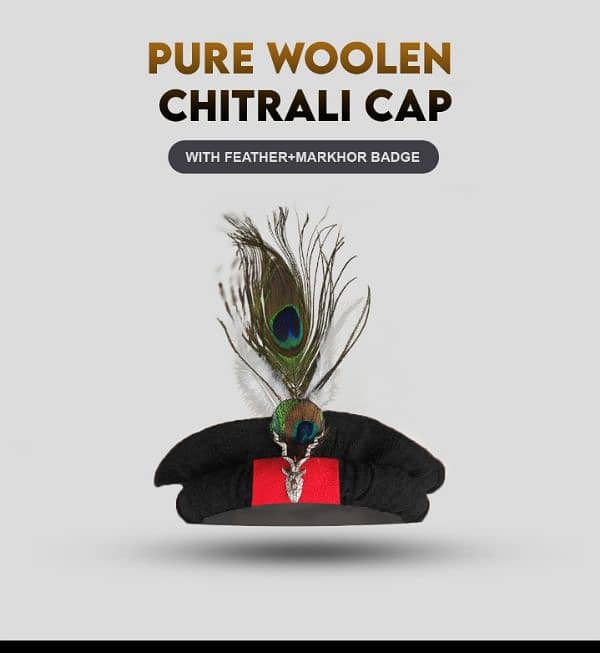 pure woolen chitrali caps 1