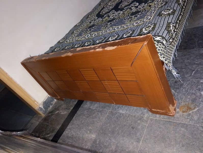 single wooden bed 2