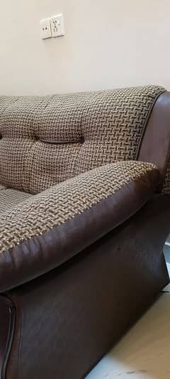 2 Seater Brown Sturdy sofa