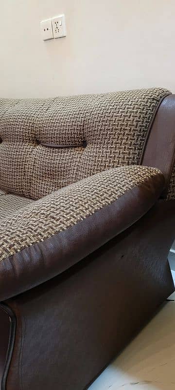 2 Seater Brown Sturdy sofa 0