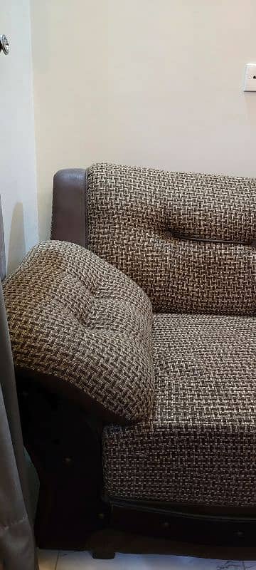 2 Seater Brown Sturdy sofa 1